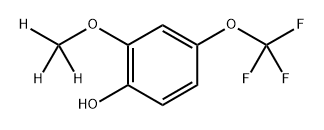 Phenol, 2-(methoxy-d3)-4-(trifluoromethoxy)- Struktur