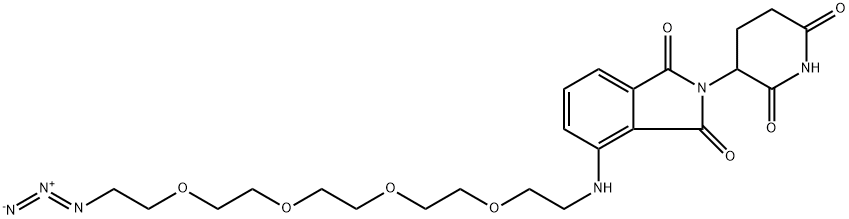 Pomalidomide-PEG4-azide Struktur