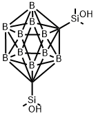 1,7-Bis(hydroxydimethylsilyl)-m -carborane Struktur