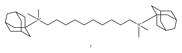 Decadonium diiodide Struktur