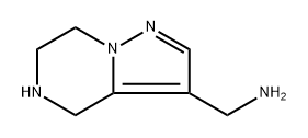 (4,5,6,7-tetrahydropyrazolo[1,5-a]pyrazin-3-yl)methanamine Struktur