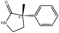 (S)-3-methyl-3-phenylpyrrolidin-2-one Struktur