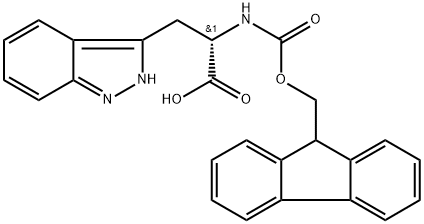 2H-Indazole-3-propanoic acid, α-[[(9H-fluoren-9-ylmethoxy)carbonyl]amino]-, (αS)- Struktur