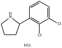 2-(2,3-dichlorophenyl)pyrrolidine hydrochloride Struktur