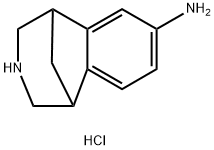 1,5-Methano-1H-3-benzazepin-7-amine, 2,3,4,5-tetrahydro-, hydrochloride (1:1) Struktur