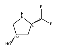 (3S,5S)-5-(difluoromethyl)pyrrolidin-3-ol Struktur