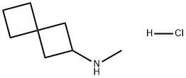 Spiro[3.3]heptan-2-amine, N-methyl-, hydrochloride (1:1) Struktur