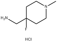 (4-fluoro-1-methyl-4-piperidyl)methanamine dihydrochloride Struktur