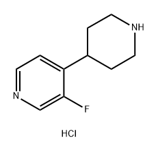 3-fluoro-4-(4-piperidyl)pyridine dihydrochloride Struktur