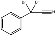 Benzeneacetonitrile, α,α-dibromo- Struktur