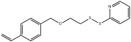 2-[[2-[(4-ethenylphenyl)methoxy]ethyl]dithio]pyridine Struktur