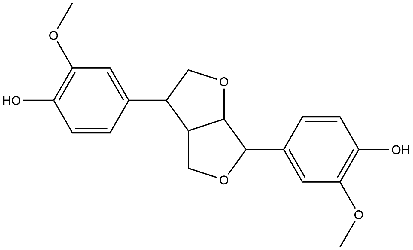 Pinoresinol, D- (8CI) Struktur