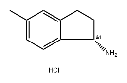 1H-Inden-1-amine, 2,3-dihydro-5-methyl-, hydrochloride (1:1), (1S)- Struktur