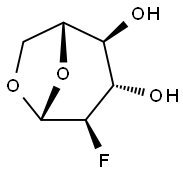 2-Fluoro-beta-D-levoglucosan Struktur