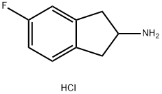 5-Fluoro-indan-2-ylamine hydrochloride Struktur