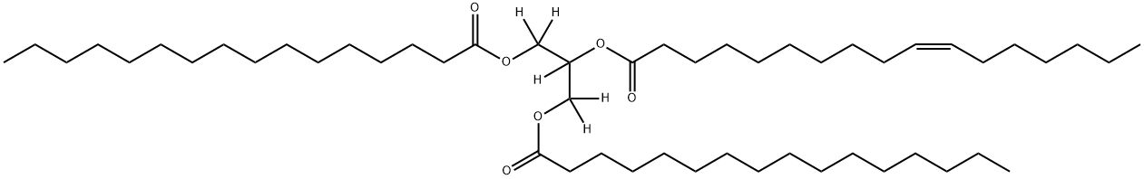 10-Heptadecenoic acid, 2-[(1-oxohexadecyl)oxy]-1-[[(1-oxohexadecyl)oxy]methyl-d2]ethyl-1,2,2-d3 ester, (10Z)- Struktur