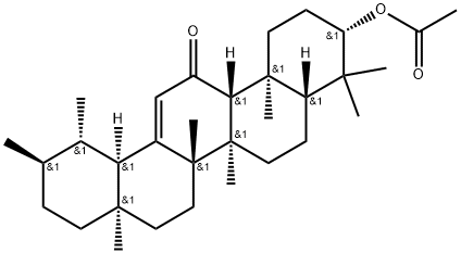 Urs-12-en-11-one, 3-(acetyloxy)-, (3β)- Structure