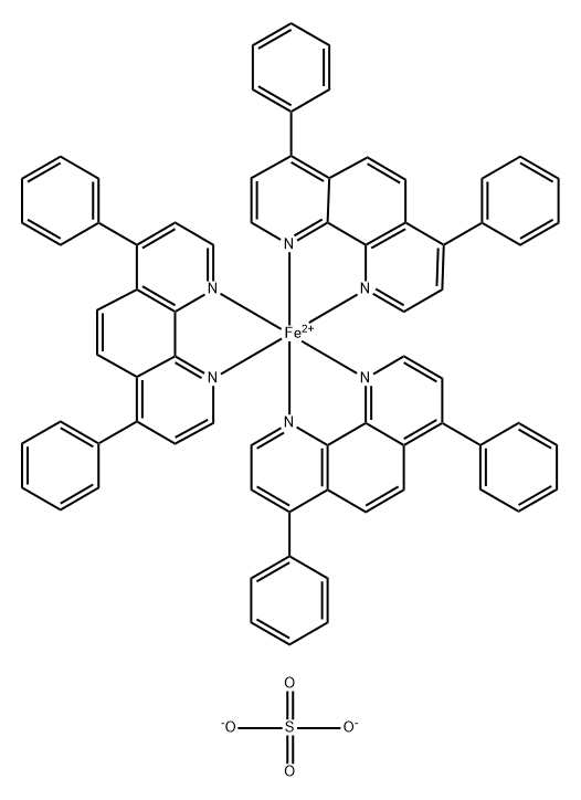 iron(2+)-tris(bathophenanthroline) Struktur