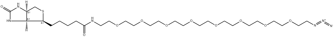 Biotin-PEG8-azide Struktur