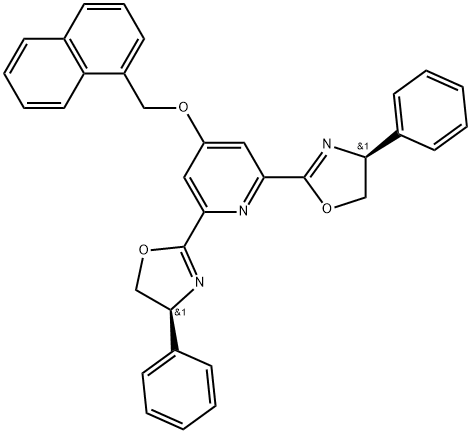 1-naphthalenyl-(S)-4-phenyl- BNO-PYBOX Struktur