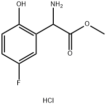 METHYL 2-AMINO-2-(5-FLUORO-2-HYDROXYPHENYL)ACETATE HYDROCHLORIDE Struktur