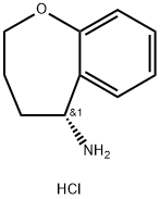 (R)-2,3,4,5-Tetrahydro-benzoboxepin-5-ylamine hydrochloride Struktur