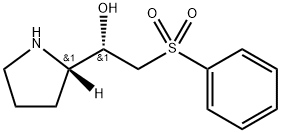 2-Pyrrolidinemethanol, α-[(phenylsulfonyl)methyl]-, (αS,2S)- Struktur