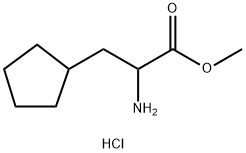 Methyl 2-amino-3-cyclopentylpropanoate HCl 結(jié)構(gòu)式