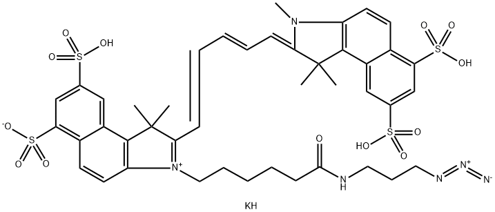 Sulfo-Cyanine5.5 azide Struktur