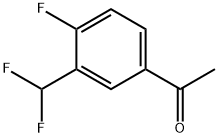 1-[3-(Difluoromethyl)-4-fluorophenyl]ethanone Struktur