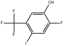 2-fluoro-4-iodo-5-(trifluoromethyl)phenol Struktur