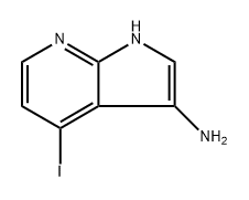 4-iodo-1H-pyrrolo[2,3-b]pyridin-3-amine Struktur