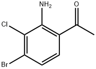 1-(2-Amino-4-bromo-3-chlorophenyl)ethan-1-one Struktur