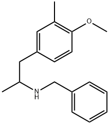 Benzeneethanamine, 4-methoxy-α,3-dimethyl-N-(phenylmethyl)- Struktur