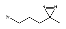 3-(3-bromopropyl)-3-methyl-3H-diazirine Struktur