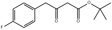 Benzenebutanoic acid, 4-fluoro-β-oxo-, 1,1-dimethylethyl ester Struktur