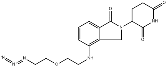 2,6-Piperidinedione, 3-[4-[[2-(2-azidoethoxy)ethyl]amino]-1,3-dihydro-1-oxo-2H-isoindol-2-yl]- Struktur