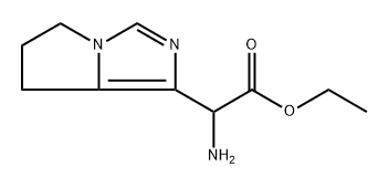 5H-Pyrrolo[1,2-c]imidazole-1-acetic acid, α-amino-6,7-dihydro-, ethyl ester Struktur