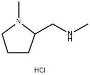 2-Pyrrolidinemethanamine, N,1-dimethyl-, hydrochloride (1:2) Struktur