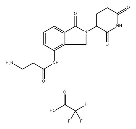 3-amino-N-[2-(2,6-dioxo-3-piperidinyl)-2,3-dihydro-1-oxo-1H-isoindol-4-yl]-Propanamide, hydrochloride Struktur