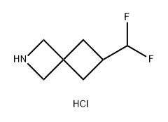 2-Azaspiro[3.3]heptane, 6-(difluoromethyl)-, hydrochloride (1:1) Struktur