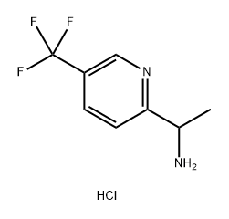 2-Pyridinemethanamine, α-methyl-5-(trifluoromethyl)-, hydrochloride (1:1) Struktur