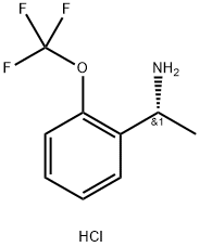 (R)-1-[2-(trifluoromethoxy)phenyl]ethan-1-amine hydrochloride Struktur