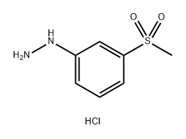 (3-methanesulfonylphenyl)hydrazine hydrochloride Struktur