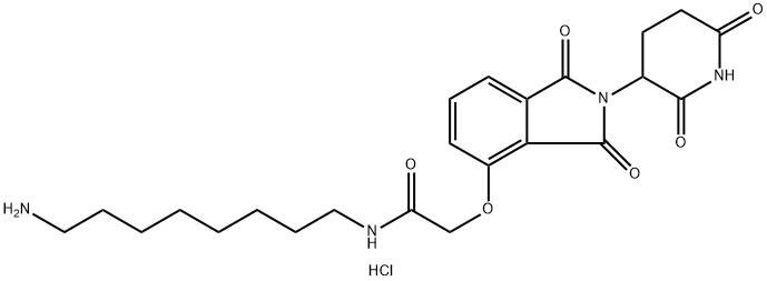 Thalidomide-O-amido-C8-NH2 hydrochloride Struktur