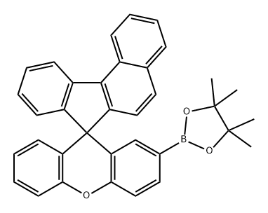 Spiro[7H-benzo[c]fluorene-7,9′-[9H]xanthene]-2′-(4,4,5,5-tetramethyl-1,3,2-dioxaborolan-2-yl) Struktur