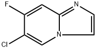 6-chloro-7-fluoroimidazo[1,2-a]pyridine Struktur