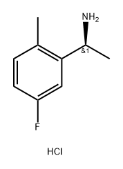 (S)-1-(5-Fluoro-2-methylphenyl)ethanamine hydrochloride Struktur