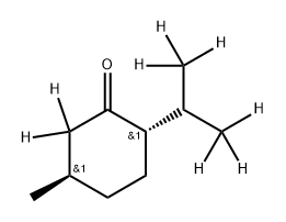 Cyclohexanone-2,2-d2, 3-methyl-6-[1-(methyl-d3)ethyl-2,2,2-d3]-, (3R,6S)- (9CI) Struktur