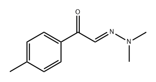 α-(Dimethylhydrazono)-4'-methylacetophenone Struktur